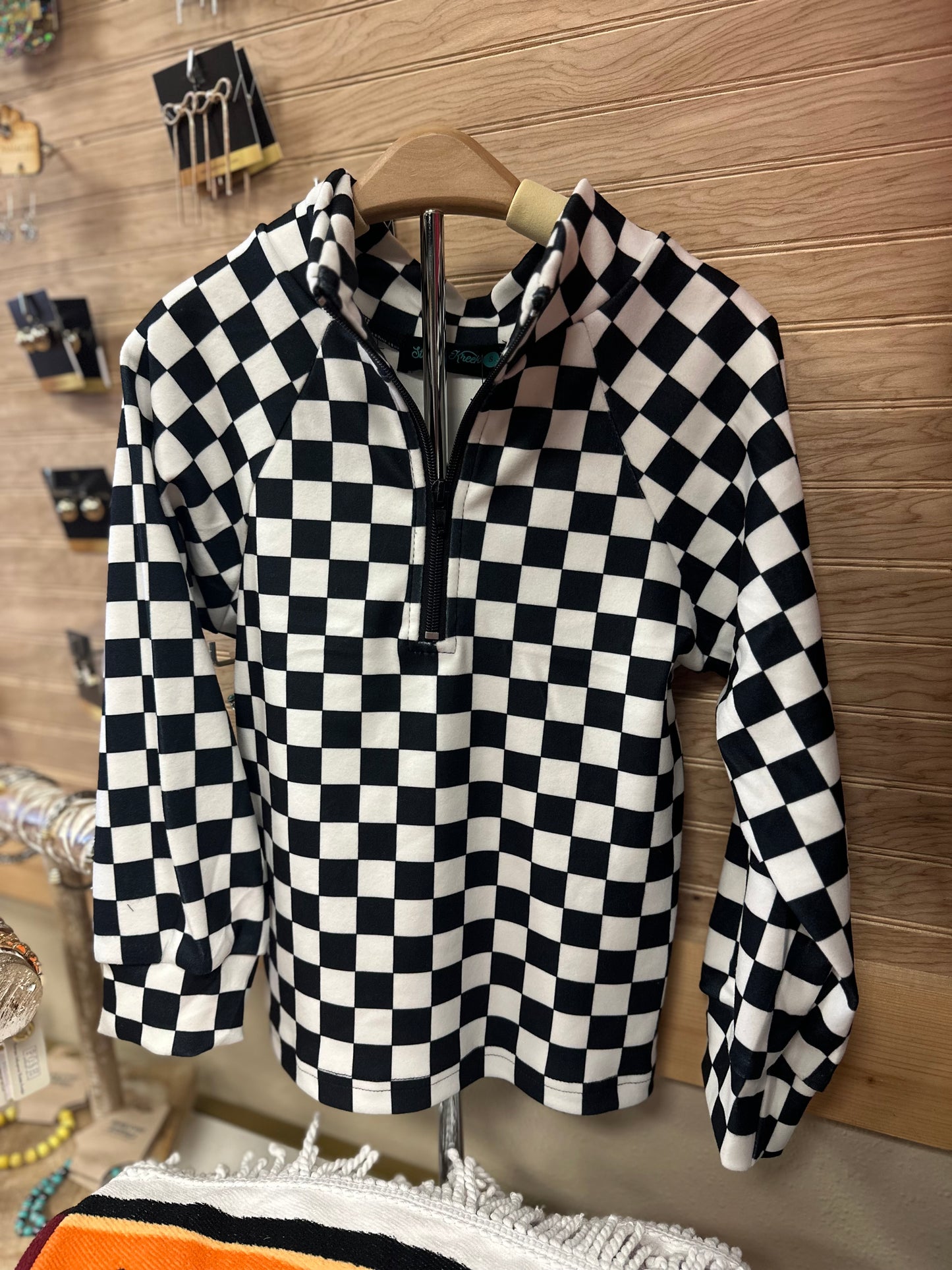 Kids Checkered Pullover