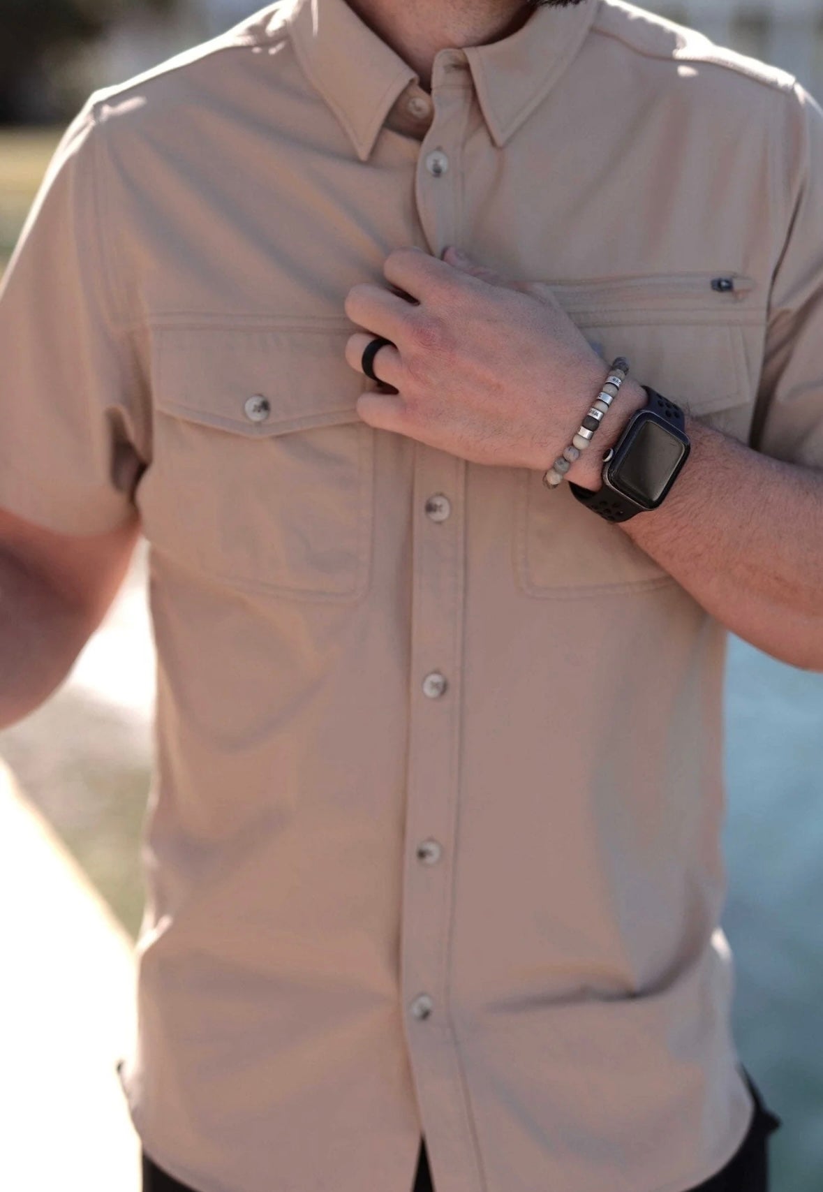 Performance Fishing Shirt-Cobblestone 166