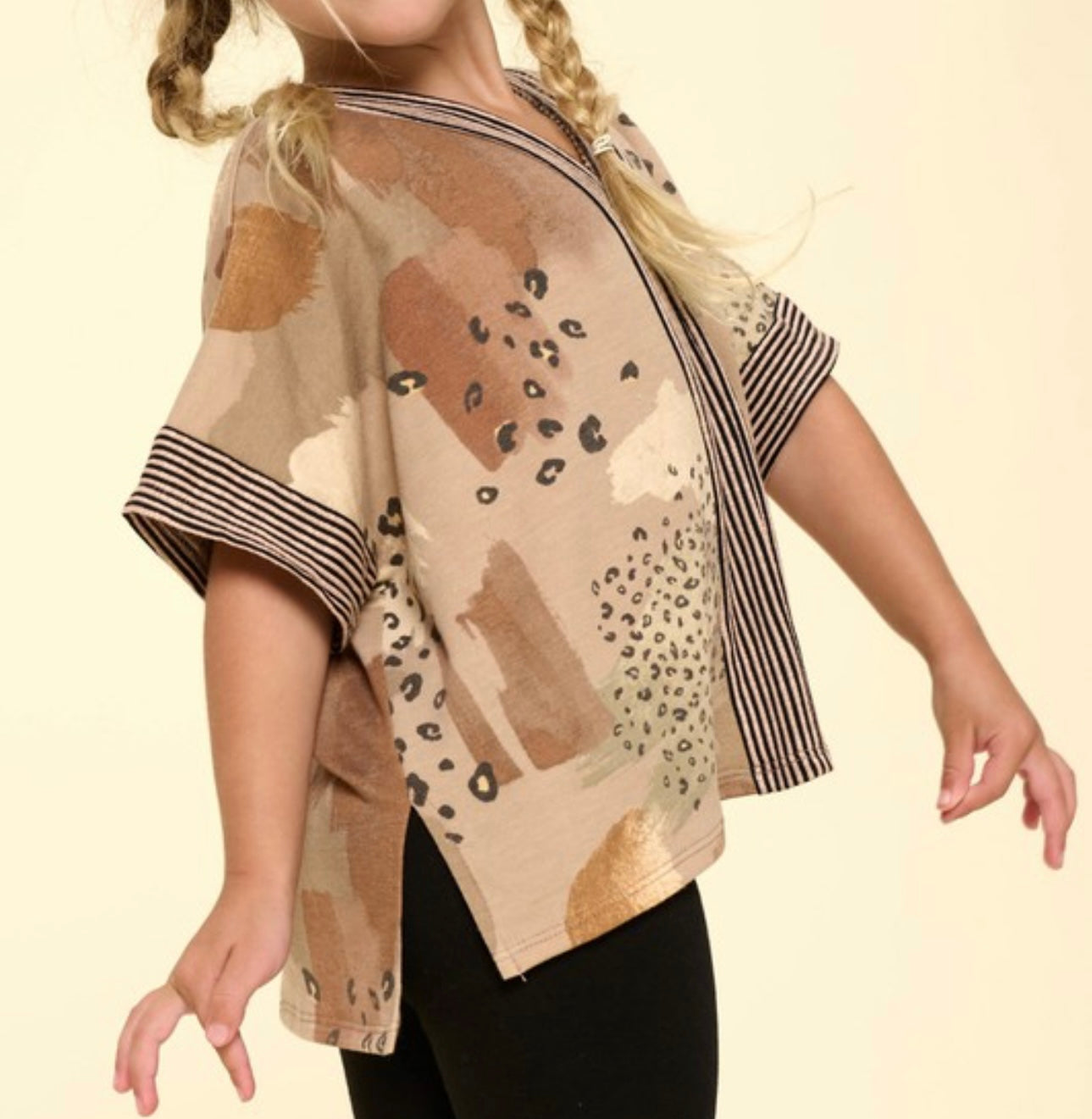 Taupe N Beauty Girls Blouse