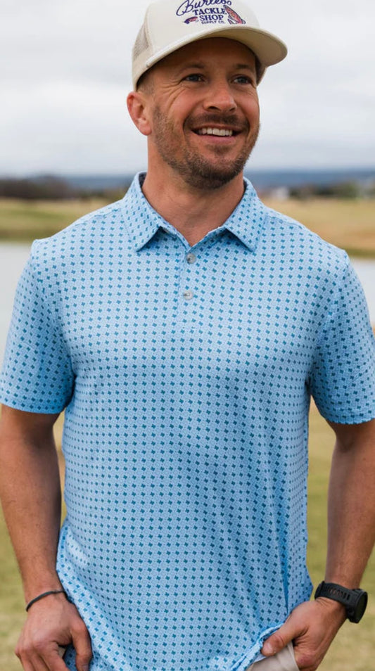 Performance Polo | Texas Light Blue | Burlebo 168