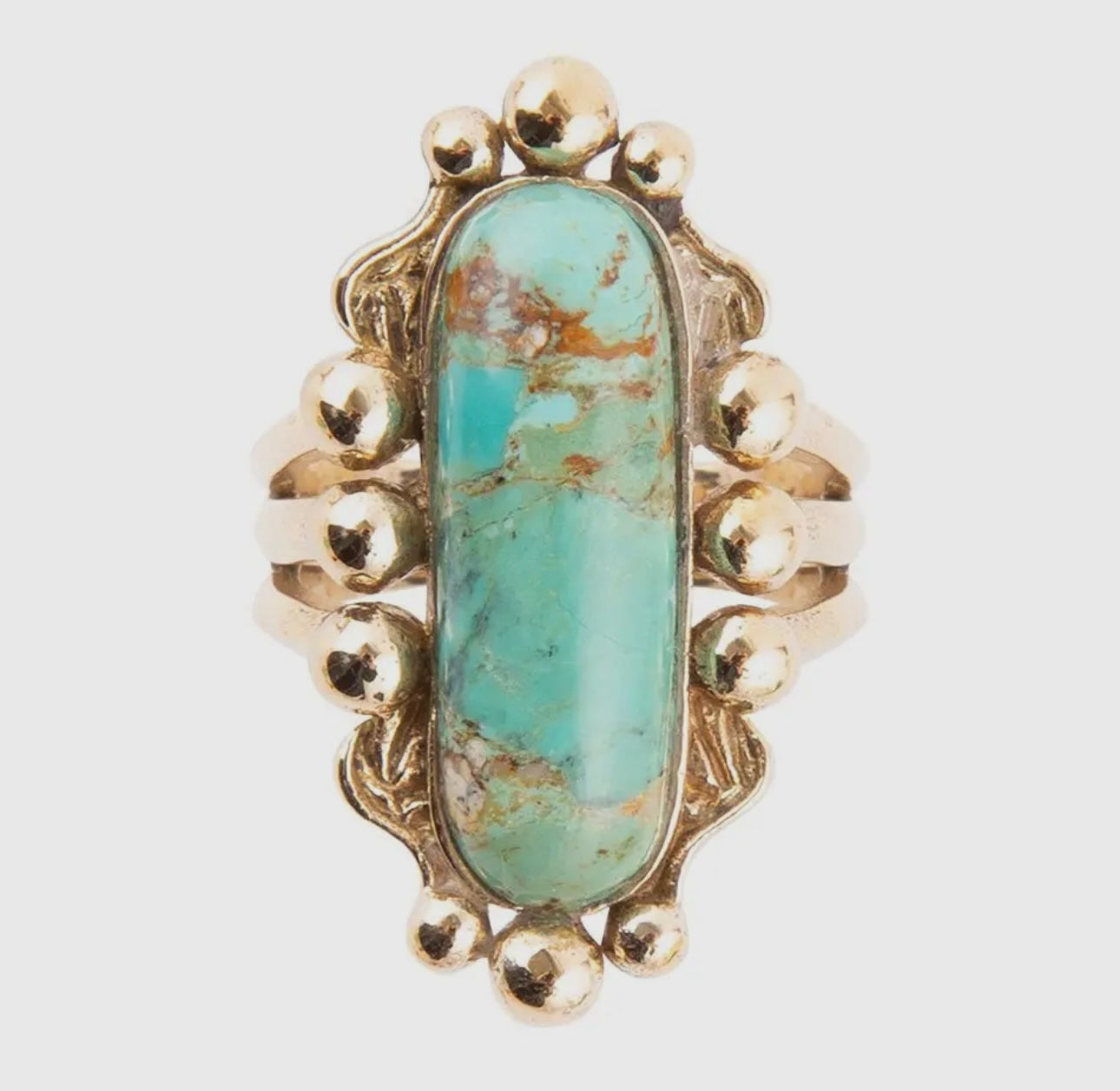 Plateau Turquoise Ring