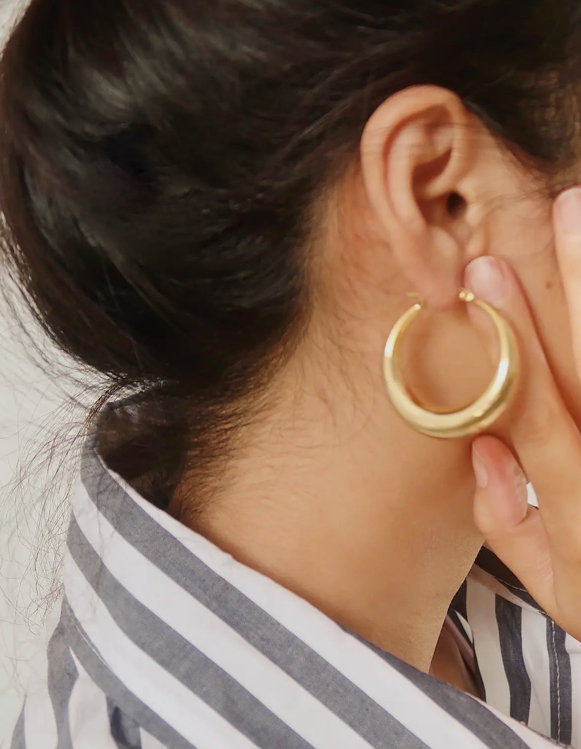 18k Gold Hoop Earrings