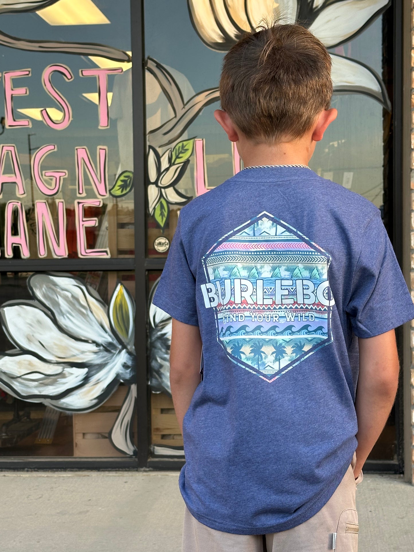 Youth tee| Palms & Fins | Burlebo 171