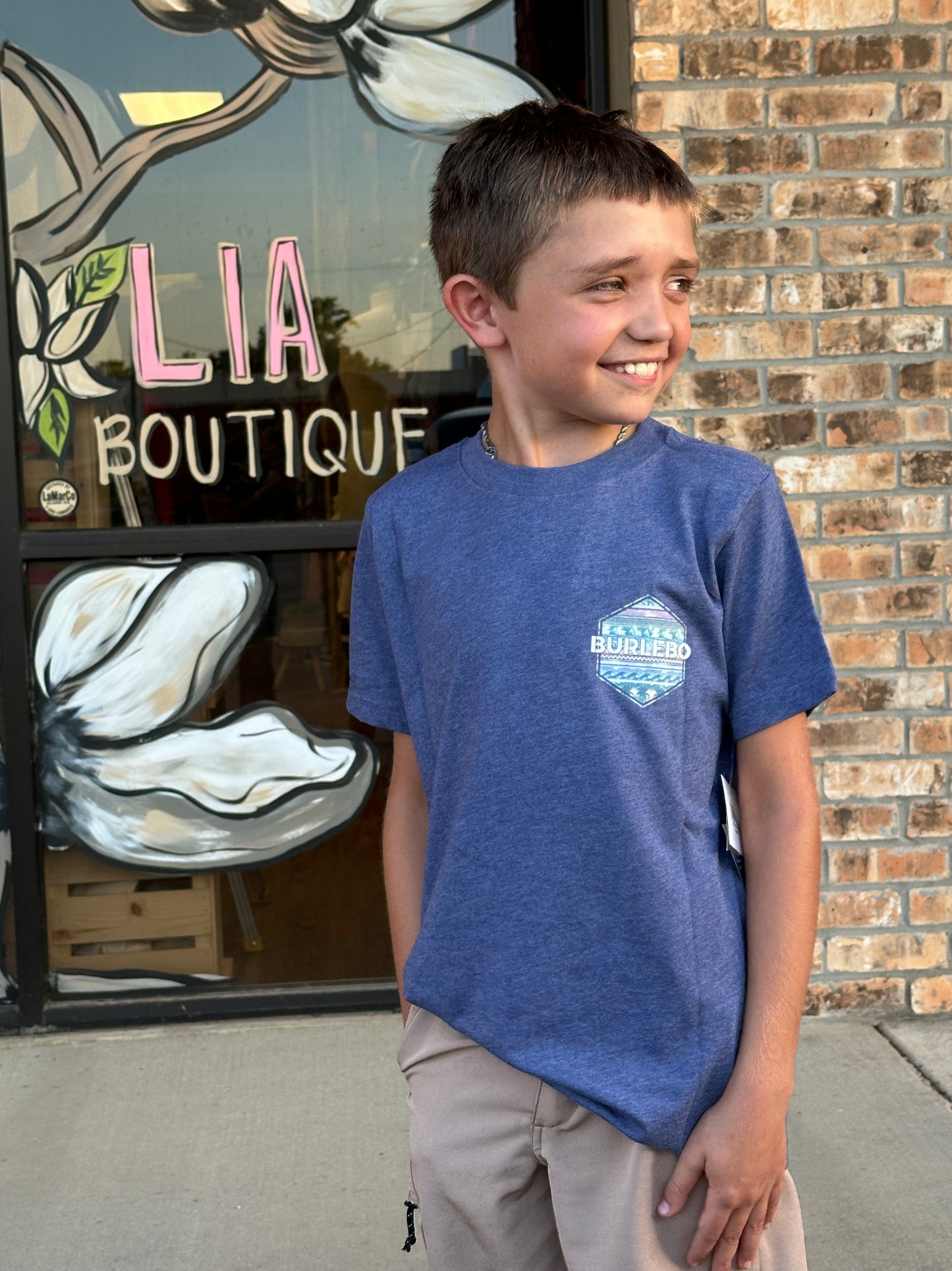 Youth tee| Palms & Fins | Burlebo 171