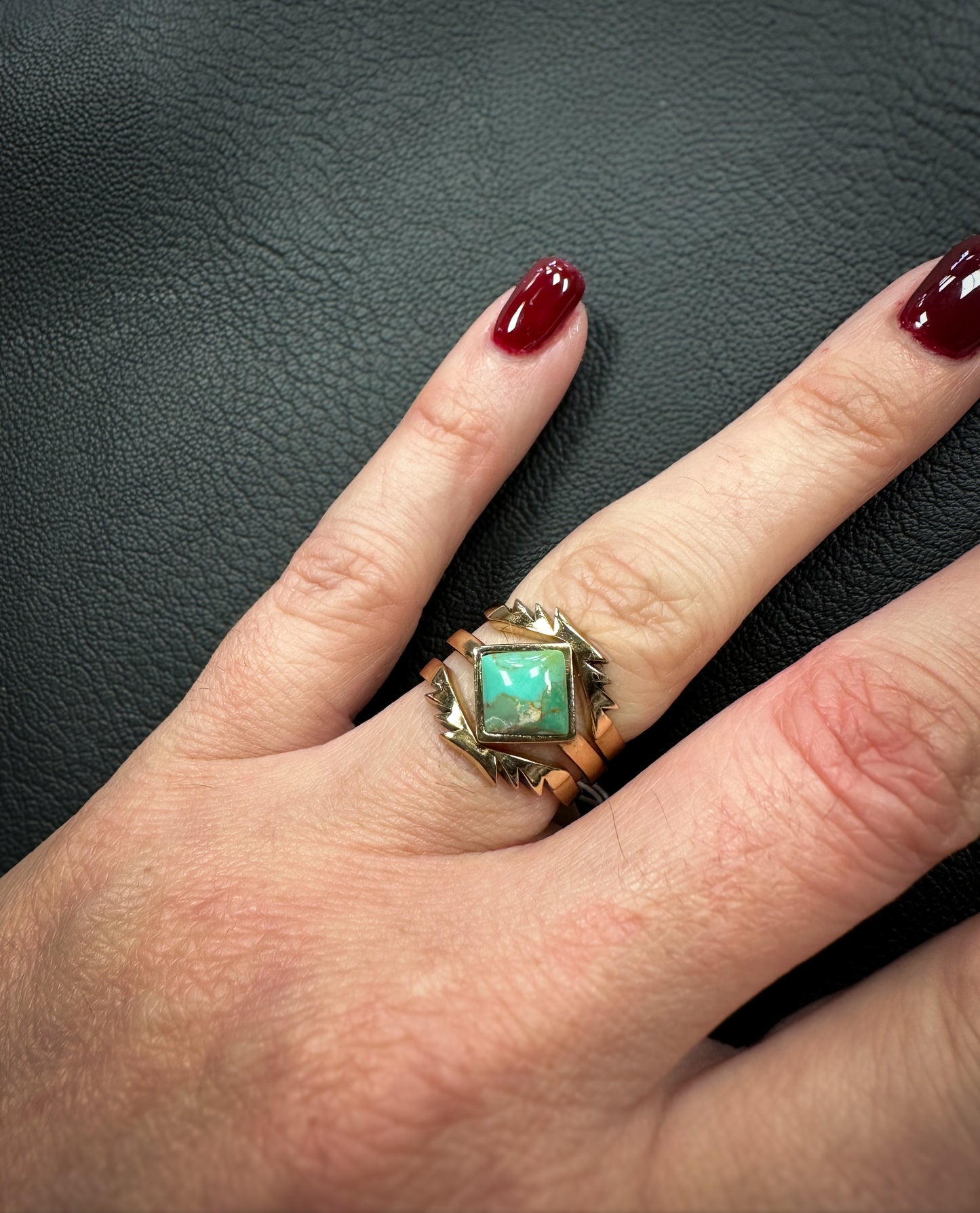 Turquoise Aztec Ring