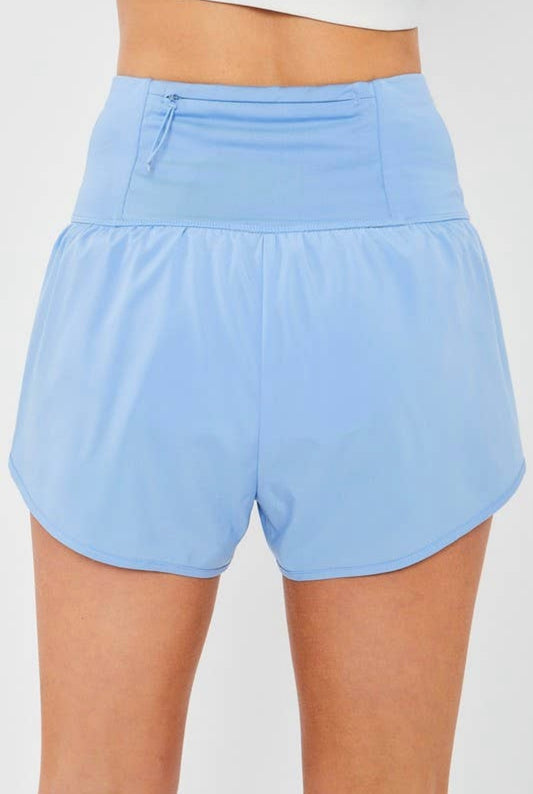 Woven Solid Inner Brief Back Pocket Shorts 104